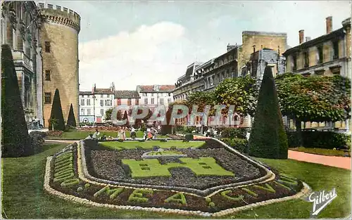 Cartes postales moderne Angouleme Les Jardins de l'Hotel de Ville Les Armes d'Angouleme
