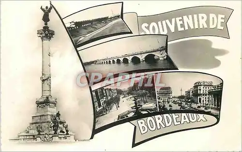 Moderne Karte Souvenir de Bordeaux (Gironde)