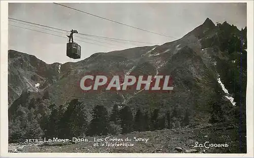 Cartes postales moderne Le Mont Dore Les Cretes du Sancy et le Teleferique