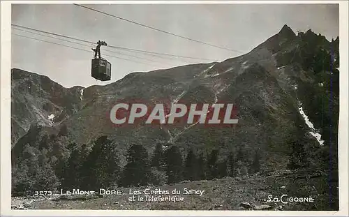 Moderne Karte Le Mont Dore Les Cretes du Sancy et le Teleferique