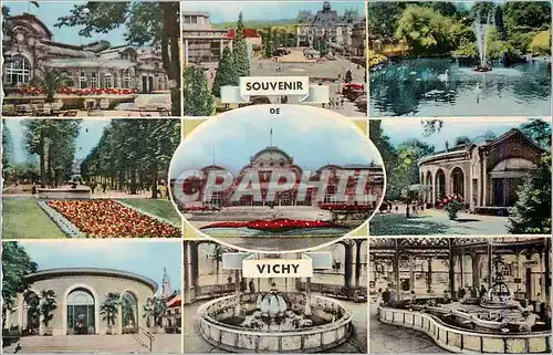 Cartes postales moderne Vichy (Allier) Le Casino Place de L'hotel de ville Le Parc Le Casino