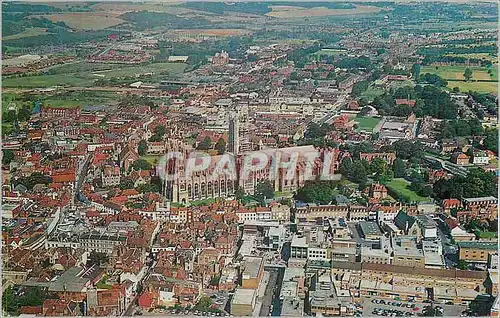 Moderne Karte Aerial view of Canterbury