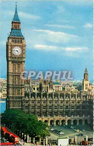 Moderne Karte London Big Ben Westminster The Clock Tower is 318 feet high