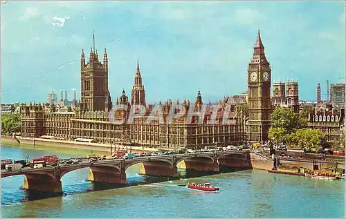Cartes postales moderne London The Houses of Parliament and Westminster Bridge