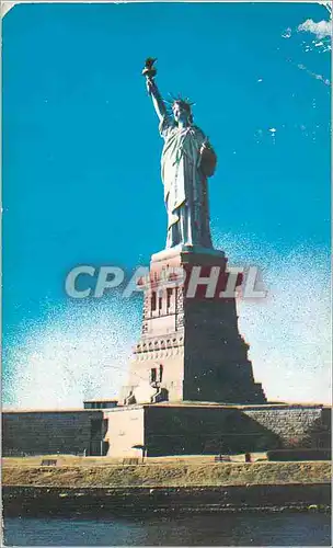 Cartes postales moderne New York Harbor Statue of Liberty Island