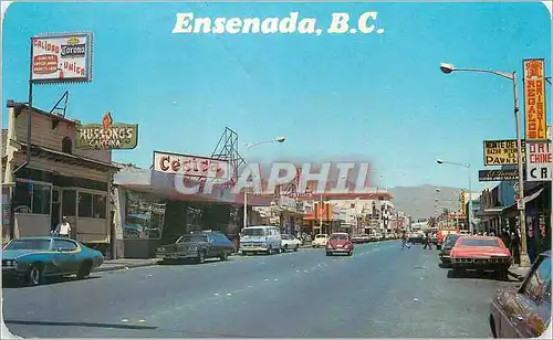 Cartes postales moderne The City of Ensenada BC Avenida Ruiz Calla Calle que Honra al Fundador de Ciudad