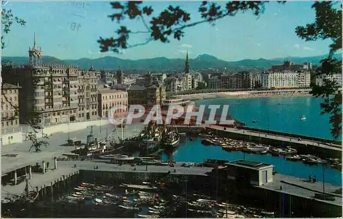 Cartes postales moderne San Sebastian Le Port et la Baie Bateaux