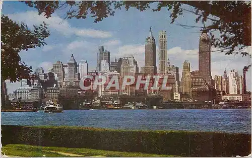 Cartes postales moderne New York City Lower Manhattan from Governor's Island