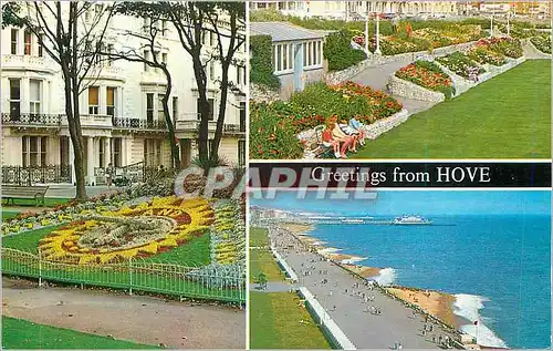 Cartes postales moderne Greetings from Hove The Floral Clock