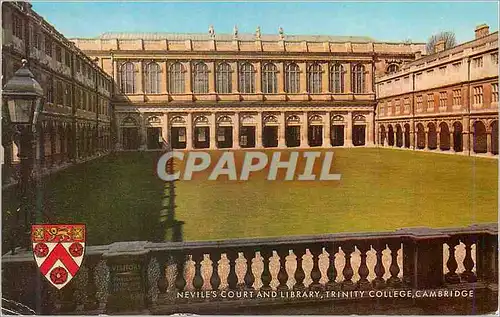 Cartes postales moderne Cambridge Nevile's Court and Library Trinity College