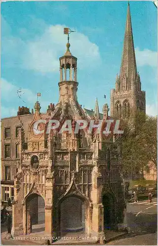 Moderne Karte Market Cross and Cathedral Chichester