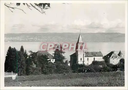 Moderne Karte Evian les Bains Vue sur la Suisse Lausanne