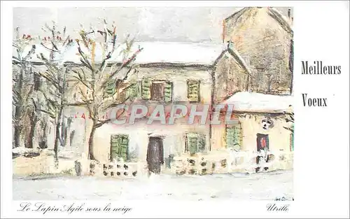 Cartes postales moderne Meilleurs Voeux Le Sapin Agile sous la Neige