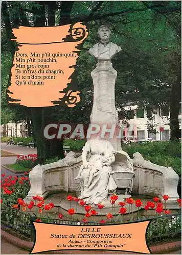 Cartes postales moderne Lille Statue de Desroussseaux