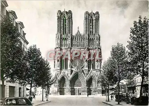 Moderne Karte Reims (Marne) La Cathedrale