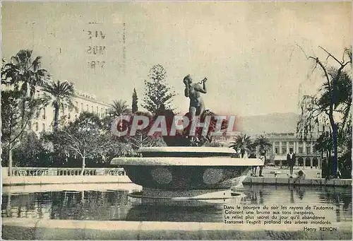 Cartes postales moderne La Fontaine du Jardin Albert 1er