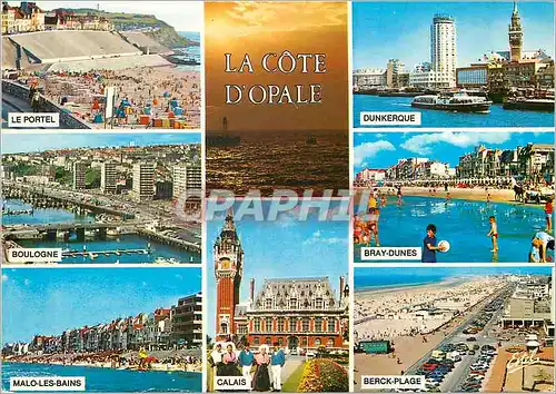 Cartes postales moderne La Cote d'Opale Le Portel Boulogne Malo les Bains Dunkerque Bray Dunes Berk Plage