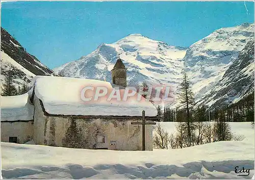 Cartes postales moderne Images de chez nous en Hiver Chapelle de Montagne sous la Neige