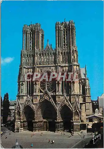 Cartes postales moderne Reims (Marne) La Champagne Couleurs et Lumiere de France La Cathedrale (XIIe au XVe Siecle)