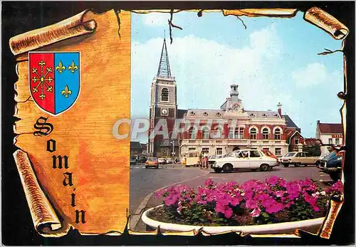 Cartes postales moderne Somain (Nord) L'Hotel de Ville Eglise