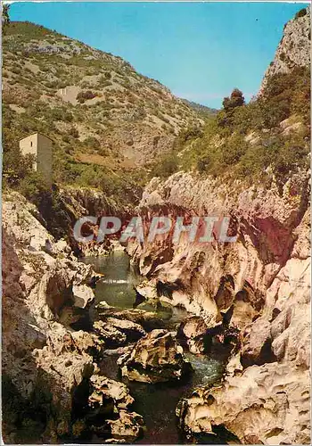 Cartes postales moderne Les Gorges de l'Herault en aval de St Guilhem les Desert Les Marmites