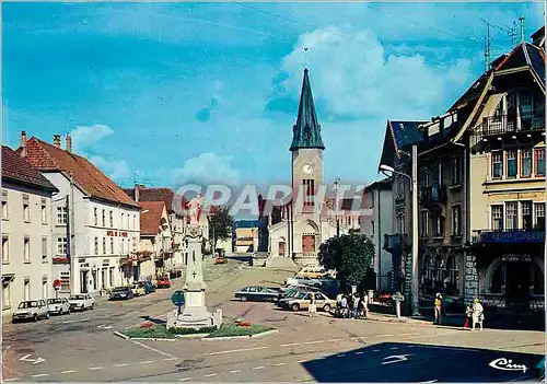 Cartes postales moderne Charquemont (Doubs) Place de l'Hotel de Ville