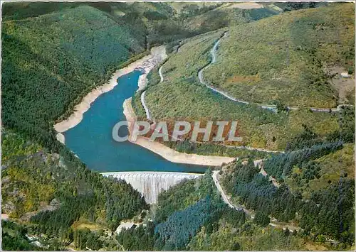 Moderne Karte Vue Aerienne du Barrage de la Tache