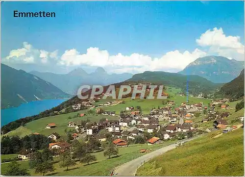 Cartes postales moderne Emmetten (NW) mit Vierwaldstattersee Mythen und Fronalpstock