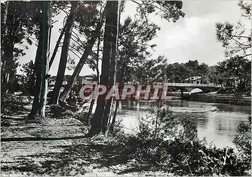 Moderne Karte Hossegor (Landes) La Passerelle et les Bords du Lac Marin