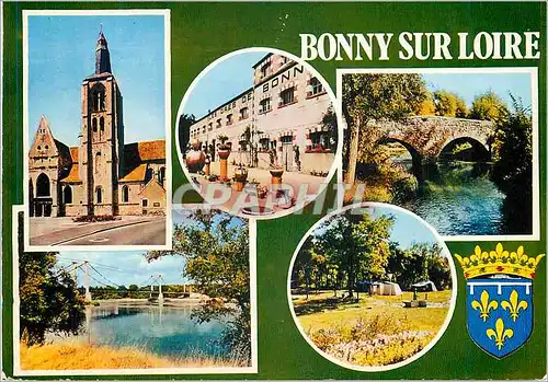 Moderne Karte Bonny sur Loire (Loiret)