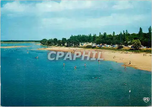 Moderne Karte Sully sur Loire (Loiret) La Plage et le Camping