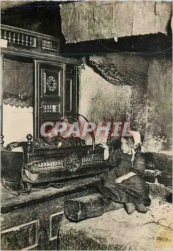 Moderne Karte Scenes et Types Bretons Un Berceau Folklore