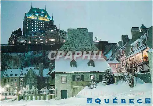 Moderne Karte Quebec Place Royal en Hiver