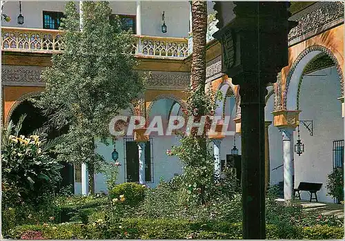 Cartes postales moderne Sevilla Palacio de las Duefias Patiio principal Palace of the Duenas Main Courtyard