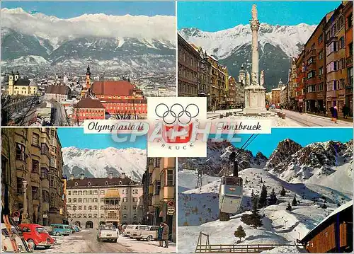 Moderne Karte Olympiastadt Innsbruck Tirol Jeux Olympiques