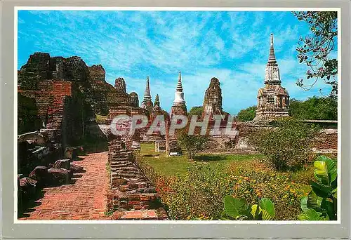 Moderne Karte Ruins of Phra Mahathat in Ayudhya Thailand