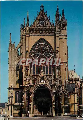 Cartes postales moderne Metz Facade de la cathedrale St Etienne