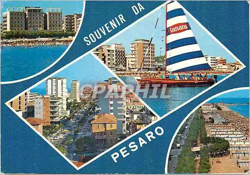 Cartes postales moderne Souvenir de Pesaro  Bateau