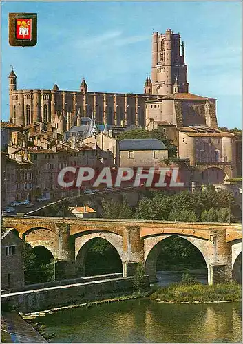 Moderne Karte Arts et Couleurs du Tarn Basilique Sainte Cecile