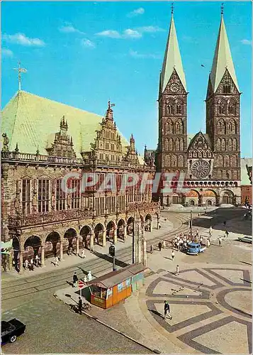 Cartes postales moderne Bremen Rathaus und Dom