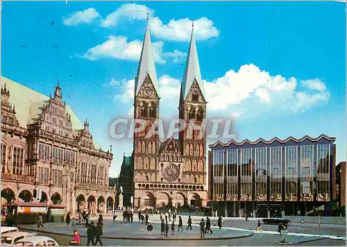 Cartes postales moderne Bremen Rathaus Dom Parlament