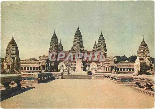 Moderne Karte Exposition Coloniale Internationale Paris 1931 Temple d'Angkor Vat Blanche Architectes