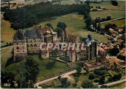 Cartes postales moderne Biron Chateaux en Perigord vu du Ciel