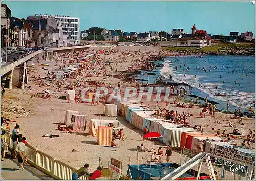 Moderne Karte Quiberon (Morbihan) La Plage