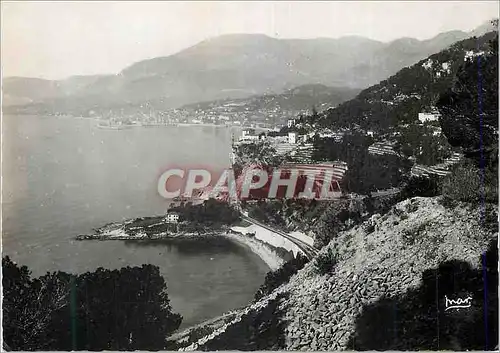 Moderne Karte Menton (A M) La Cote d'Azur Frontiere Franco Italienne