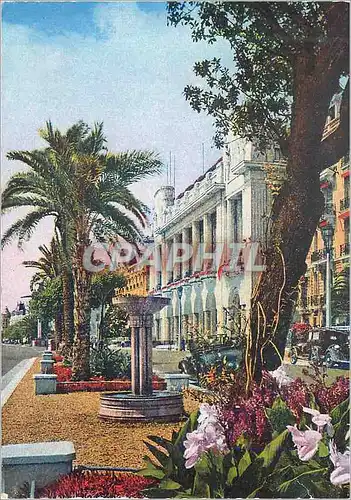 Moderne Karte Nice Promenade des Anglais et Palais de la Mediterranee