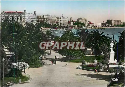 Moderne Karte Cannes La Cote d'Azur Les Jardins et les Grands Hotels