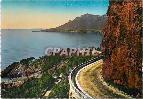 Moderne Karte La Corniche d'Or et le Cap Roux La Cote d'Azur