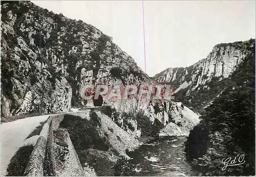 Moderne Karte La Vallee de la Sioule L'Auvergne Gorges et Tunnel de Chouvigny