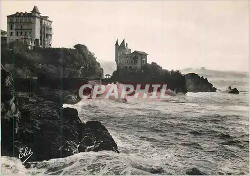 Moderne Karte Biarritz Basses Pyrenees La Villa par Gros Temps